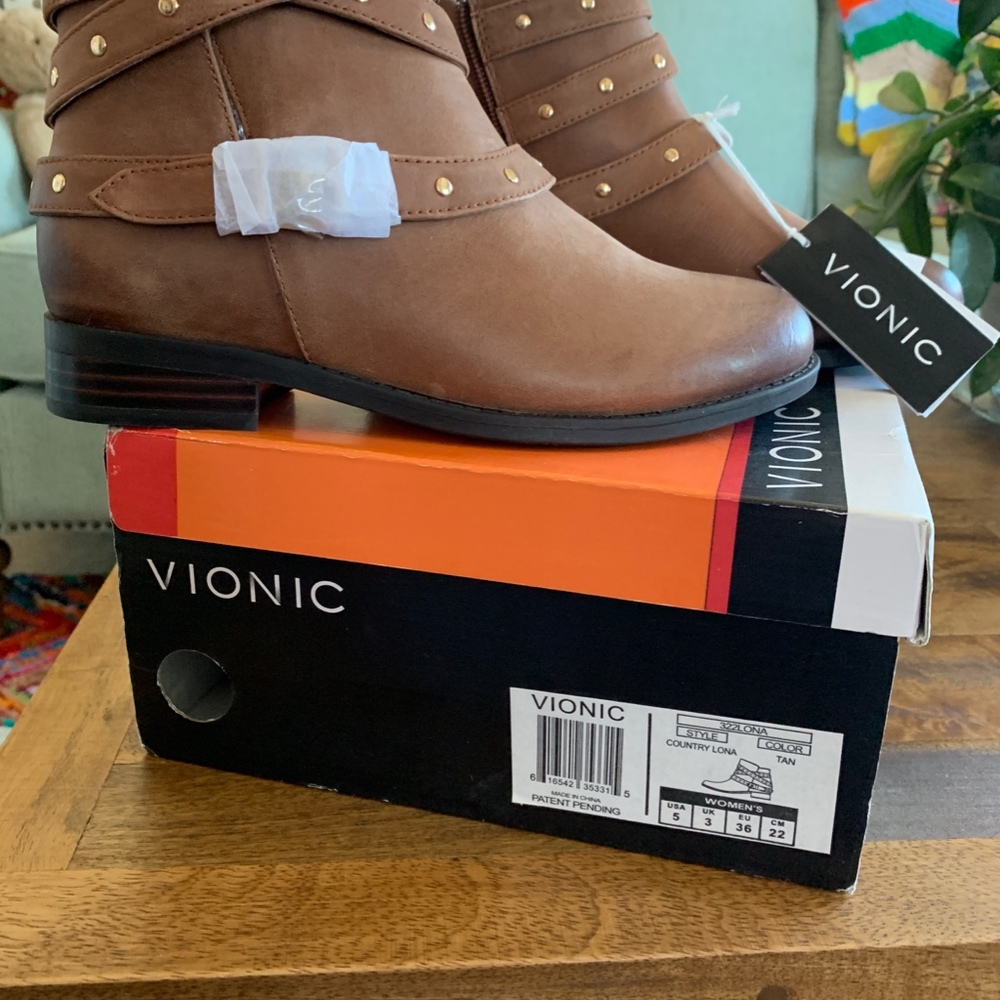 Vionic Brown Booties - Picture 2 of 2